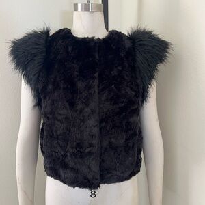 Skaist Taylor Vibrant Pink Vest with Black Trim